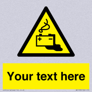 Custom Battery Charging Sign